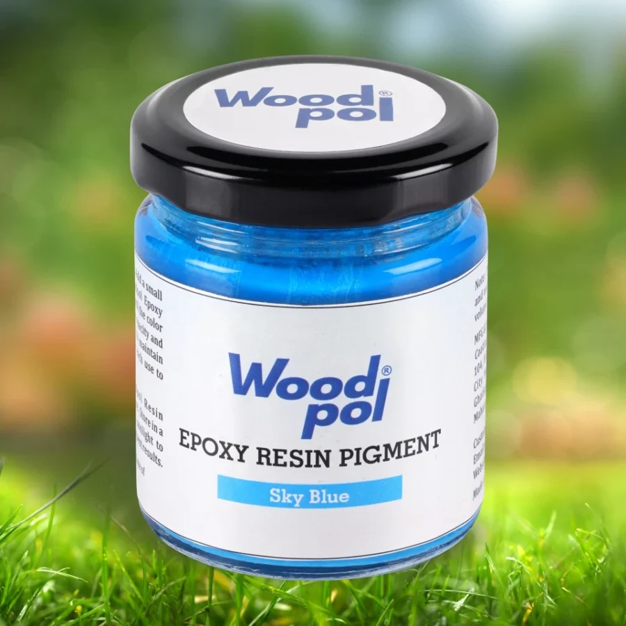 Sky Blue 100 gms - Woodpol Epoxy Pigment_compressed